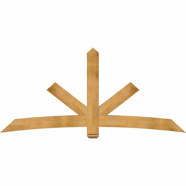 Ekena Millwork Alberta Rough Sawn Timber Gable Bracket, Western Red Cedar, 96"W x 44"H x 4"D x 6"F, 11/12 Pitch GBW096X44X0406ALB00RWR - main